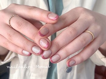ネイルサロン モネ(Monet)/マグネット+フレンチ