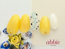 ネイルサロン アビー 宮益坂店(abbie)/イエローダルメシアン◇¥11858