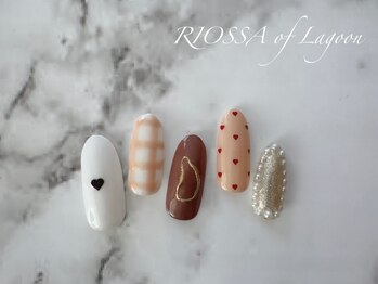 リオッサ オブ ラグーン(RIOSSA of Lagoon)/ガーリーバレンタインネイル