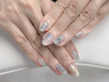 フォルサ(Forca)/マーブルニュアンスブルーネイル