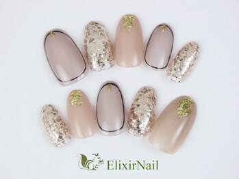 エリクサーネイル 長堀橋(Elixir Nail)/定額aシンプル/クーポン使用
