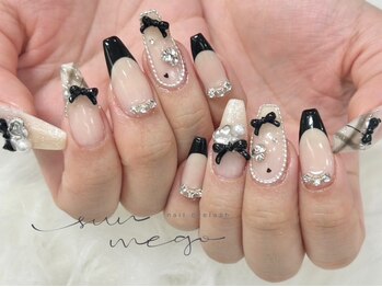 サンミーゴネイル 神戸店(Sunmego Nail)の写真/500色以上のカラー◇パーツは数千種類!洗練されたアートで周りと差をつける☆こだわり持ち込みデザインOK♪