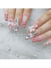 ファンシーファブ(fancy fab)/ピンクレオパードネイル