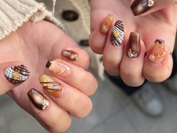 岩崎施術 バレンタインネイル