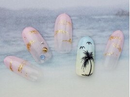 ☆ヤシの木ネイル☆