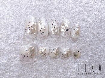 まつ毛エクステアンドネイル フィーカ 新松戸(FIKA)/hand¥12650 foot¥14300