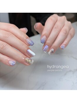 エンズネイル(O’s nail)/紫陽花ネイル