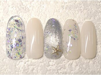 リノ ネイル(Rino nail)/8月の新作 純ネイル 708i1