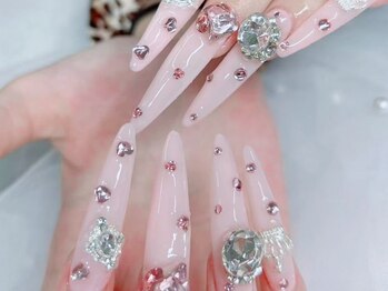 クイーンズネイルサロン(Queen's nail salon)/長さだし持ち込みデザイン