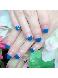 ハーフフレンチネイル