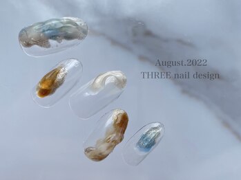 スリー(THREE)/August.2022/nail design 