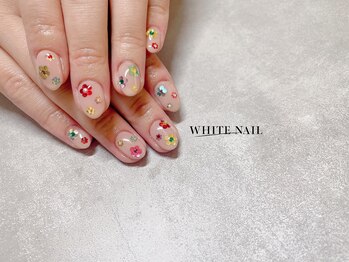 ホワイトネイル 武蔵小杉店(WHITE NAIL)/ホログラム/フラワー/持ち込み