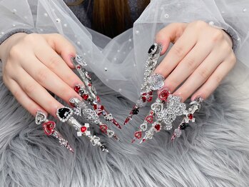 ラッキーネイル(lucky nail)/超スーパーロング地雷系ネイル