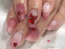 ネイルライフ 目黒店 恵比寿 白金(NailLife)/ハートストーンバレンタイン