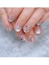 ディアリーネイル(Dearly Nail)/ドライフラワーネイル