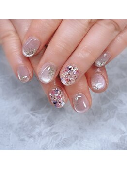 ディアリーネイル(Dearly Nail)/ドライフラワーネイル