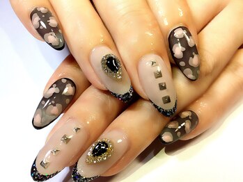 シェル ネイル(Cher nail)/秋レオパード【Cher nail】