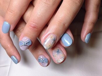 ネイルサロン リン(Lin)/ブルーフラワー