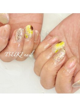 ツキネイル(TSUKI nail)/ひまわりネイル