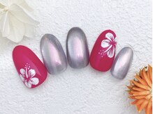 ビオトーププラス 浦和店(bio tope +)/ハイビスカスネイル［浦和］