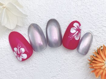 ビオトーププラス 浦和店(bio tope +)/ハイビスカスネイル［浦和］