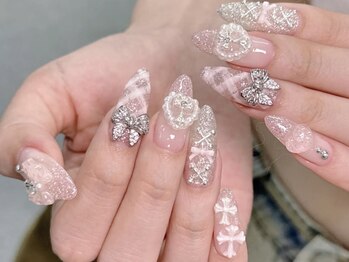 マジックガール 渋谷店(MagiqueGirl)の写真/自慢したくなるような可愛い指先で褒められネイルを♪チップスカルプ長さだし10本×アートやり放題￥15980