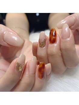 ララアンジュ(LaLa-Ange)/べっ甲ネイル