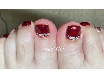 ネイル ジン(Nail' GIN)の写真/【素足に自信が持てる】春の選べる定額フットネイル♪足元からおしゃれを着飾りましょう☆