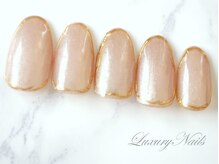 ラグジュアリーネイルズ カワグチ(Luxury Nails Kawaguchi)/囲みミラーネイル*