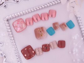 フット一本アート