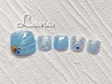 ネイルアンドまつ毛エクステ ルーナ イオンモール東久留米店/フット定額10500円