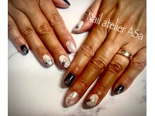 アーザ 吉祥寺(ASa)/ミラー花ネイル☆