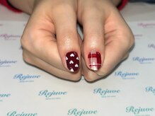 リジュベ(Rejuve)/冬のハートネイル★Xmasにも！