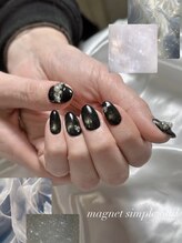 ルルシアン 代々木(luluchien)/水光マグネットネイル♪