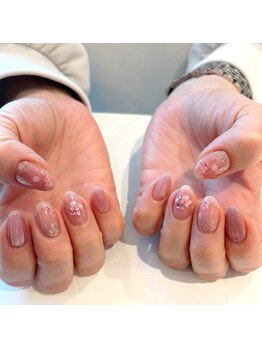 春ネイル/桜ネイル/マグネット