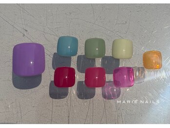 マリーネイルズ 青山店(MARIE NAILS)の写真/夏です。フットの季節です!初回オフ代無料!フットワンカラー¥6050→¥3960(税込)