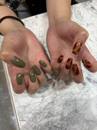 秋のニュアンスネイル