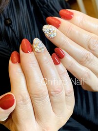 スワロ敷き詰めネイル