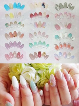 メイクプラスネイル ヴィヴィッド(MAKE+NAIL vivid)の写真/新作♪定額 写真左からハンド5280円6380円7480円右手6380円左手7480円◆学生ミセスOLセレブ等幅広くご来店