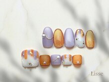 リセ 有楽町店(Lisse)の雰囲気（ハンドフットのお揃いデザイン♪スタンダード/フットアート）