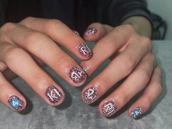 オムネイル 渋谷(HOMME NAIL)/持ち込みネイル ¥9.000