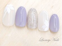 ラグジュアリーネイルズ オオミヤ(Luxury Nails Omiya)/上品*フラワーアート