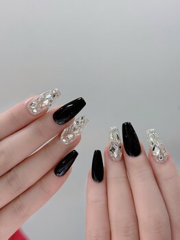 ネイルズ イロハ 大塚店(NAILS 168)/チップ長さだしシンプルデザイン