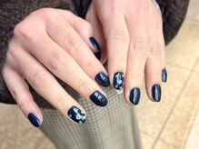 サクノネイル(SAKUNONAIL)/手描きフラワーネイル