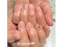 フロージュ ネイル(florjyu nail)/ワンポイントドライフラワーnail