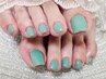 FOOT◎【平日限定】ワンカラー♪丁寧ケア＆フットバス付！