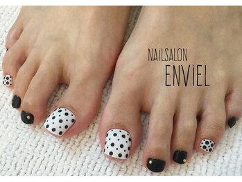 ネイルサロンアンヴェール(ENVIEL)/フットお持ち込みデザイン♪