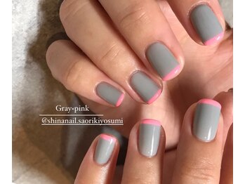 シナネイル 清澄白河店(SHINA NAIL)/ワンカラーラインネイル♪