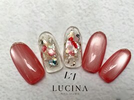 H-749コーラルマグネットネイル