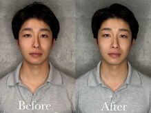 【メンズ眉毛サロン】B'３/メンズ眉WAX【Before/After】